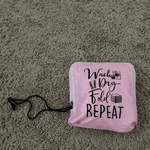 NWOT Pink Foldable Laundry Bag